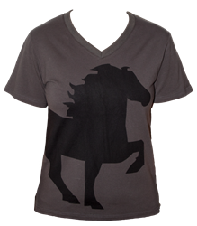 Karlslund V-Neck T-Shirt with Tölting Horse