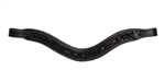 Black Edition Brow Band with Five Rows of Black Crystals
