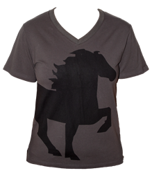 Karlslund V-Neck T-Shirt with Tölting Horse