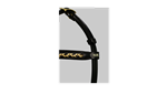 tolt tack top riter black and gold headstall